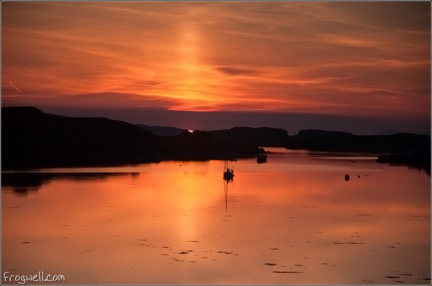 Sunset over Loch Dunvegan